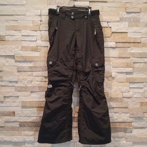 North Face Womens XS Black Snow Ski Pants Bibs Bib Snowboard Snowsuit Winter